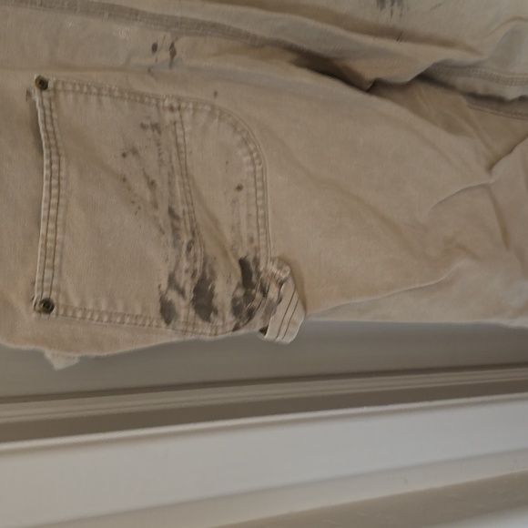 Key brand distressed overalls. Vintage, 100% cotton. W36 x L34. - Picture 7 of 10